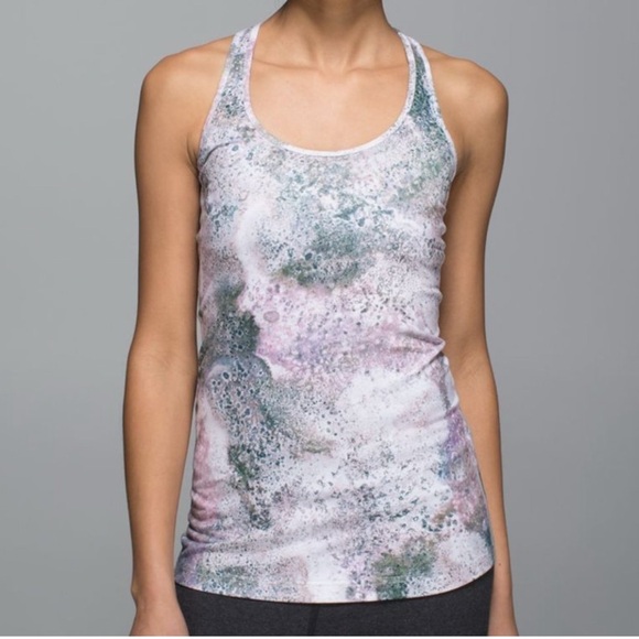 lululemon athletica Tops - - Lululemon Cool Racerback Tank - Sugar Crush Multi -‎ Size 6 yoga workout …